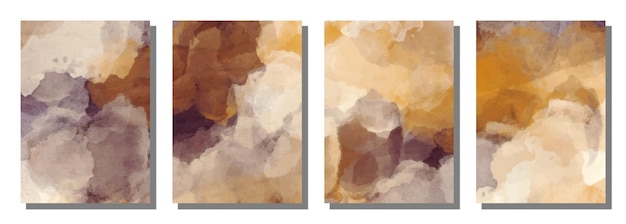 Vector abstract watercolor brush background