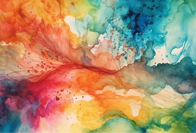 Abstract watercolor colorful background