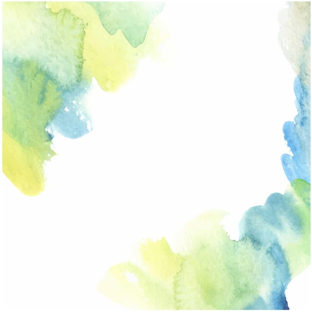 Abstract watercolor frame backgrouns stains wash