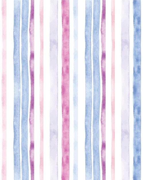 Vettore disegno astratto della linea dell'acquerello in carta da imballaggio di carta da parati di colori blu e rosa