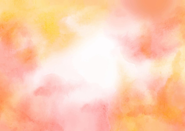 Abstract watercolor orange background