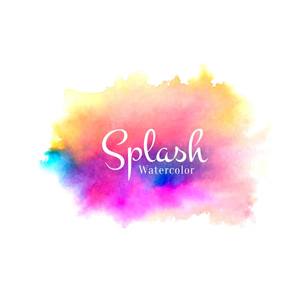 Abstract watercolor splash