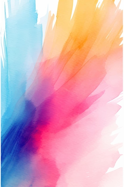 Abstract watercolor splashes vector illustration ink shapes and modern art postcard