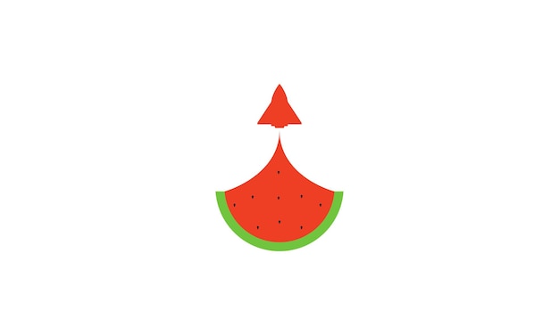 Abstract watermelon  logo vector icon illustration design