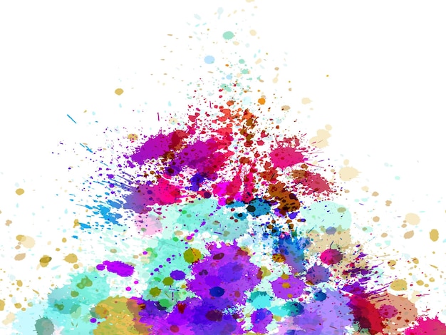 Abstract waterverf achtergrond met heldere kleur penseelstreken Abstract vectorpatroon