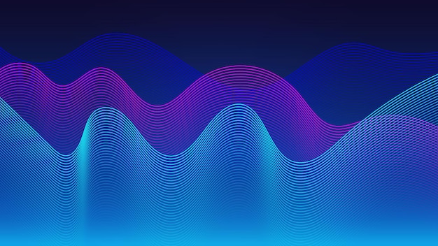 Abstract wave 4k wallpaper and background vector image