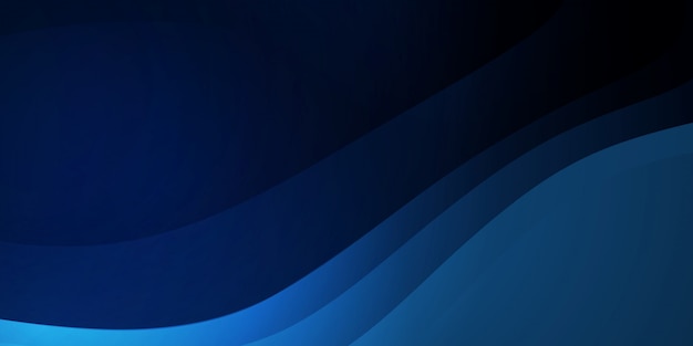 Dark Blue Wave Background