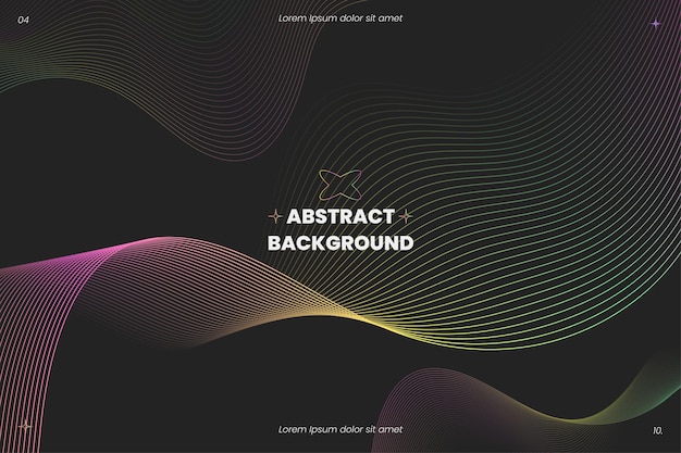 Vector abstract wave background design minimalistic wave edition