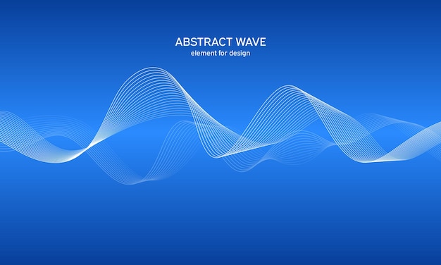 Abstract wave background Digital frequency track equalizer