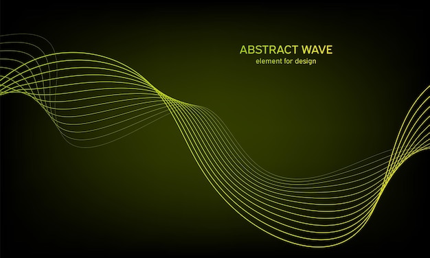 Abstract wave background digital frequency track equalizer