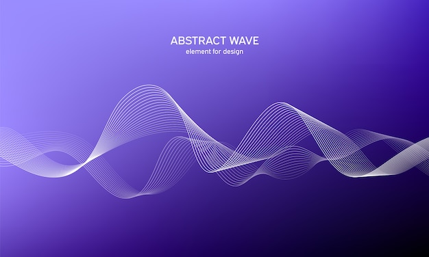 Abstract wave background. Element for design.