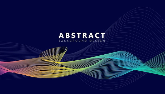 Abstract wave background vector illustration