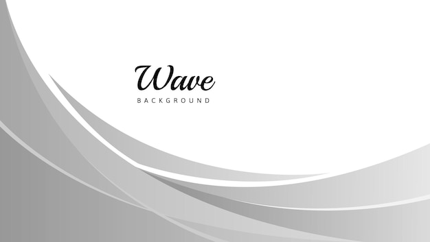 abstract wave background in white and gray