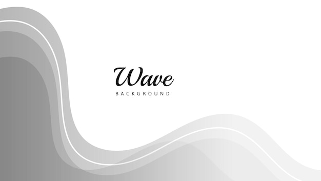 abstract wave background in white and gray