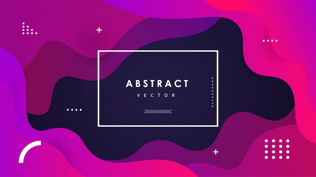 Abstract wave background with colorful shapes 