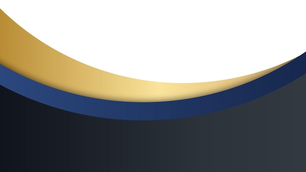 Abstract wave background with dynamic effect. Motion   Illustration in blue and gold color. Trendy gradients.  