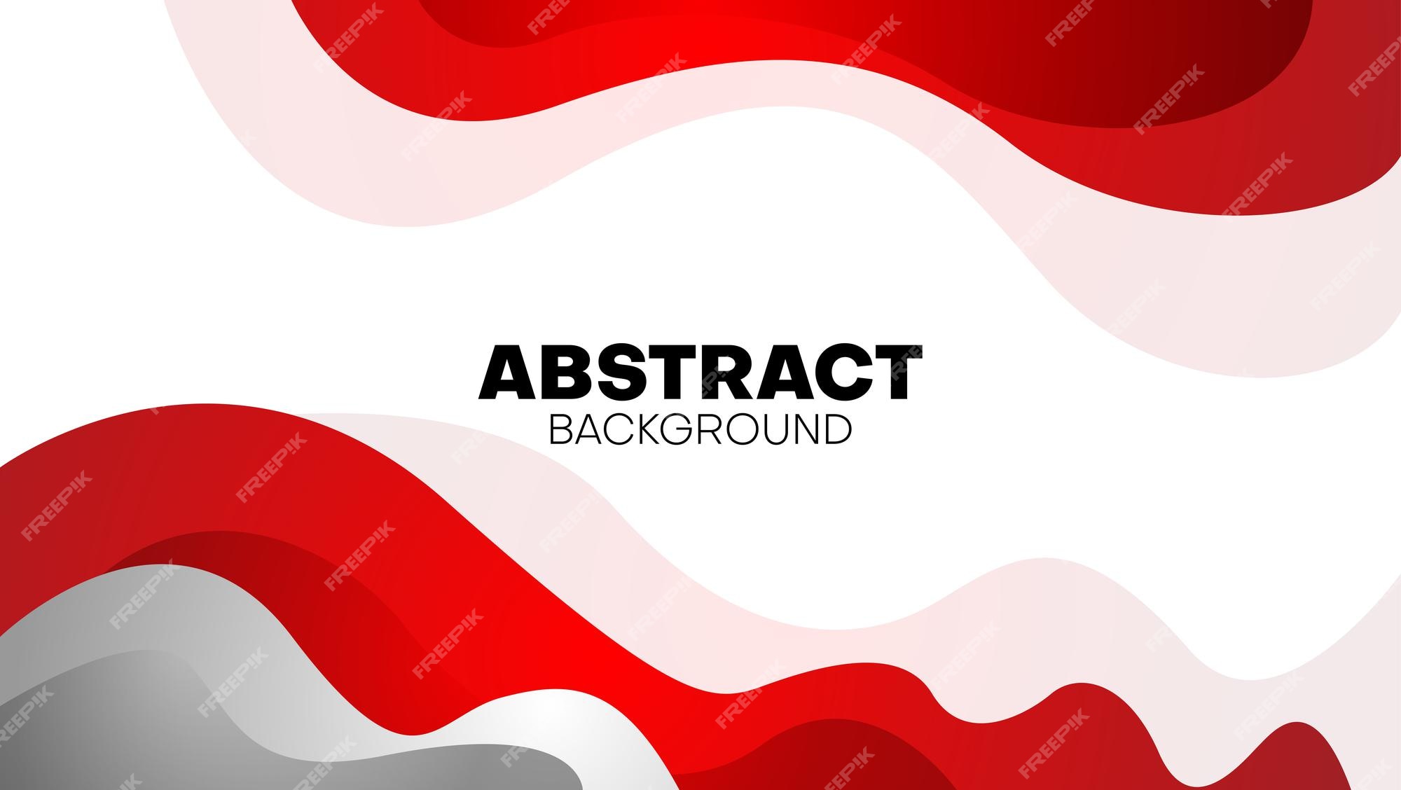 Premium Vector | Abstract wave background with red color on white background.  vector illustration