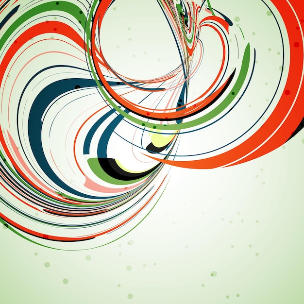 Vector abstract wave background