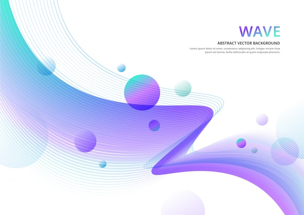 Abstract wave background