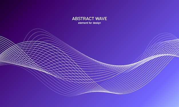 Abstract wave background