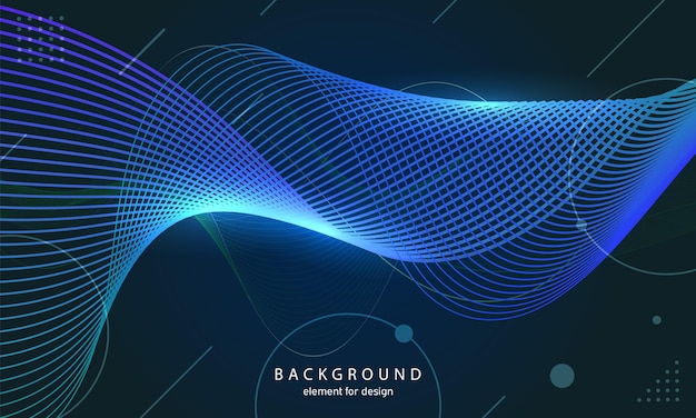 Abstract wave background