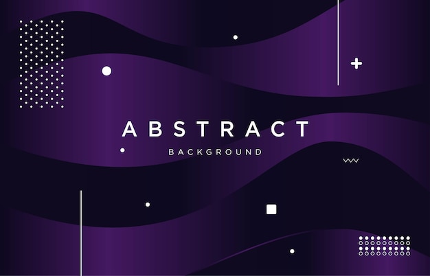 Abstract wave dark purple gradient background