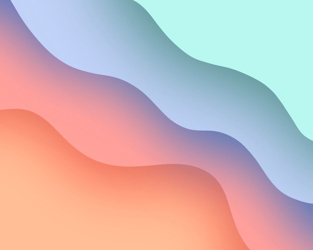 Abstract wave design for templates