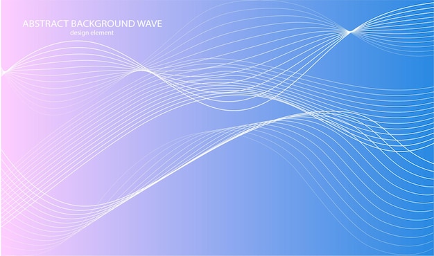 Abstract wave element for design Digital frequency track equalizer Stylized line art background Colorful shiny wave with lines created using blend tool Curved wavy line smooth stripeVector