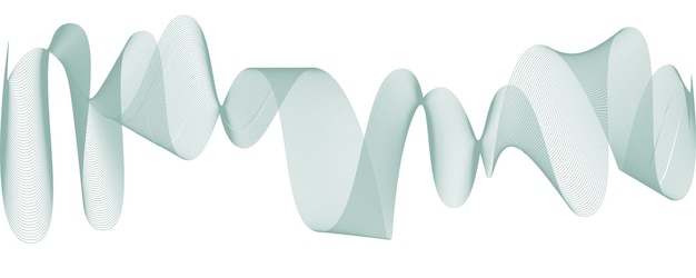 Elemento d'onda astratto per il design equalizzatore traccia di frequenza digitale sfondo grafico stilizzato illustrazione vettoriale onda con linee create utilizzando lo strumento di fusione linea ondulata curva striscia liscia