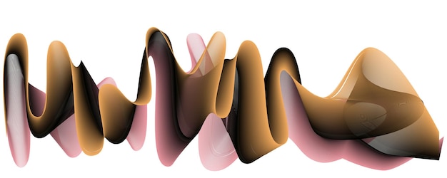 Абстрактный элемент волны для дизайна Цифровой эквалайзер частотной дорожки Стилизованный фон линии искусства Векторная иллюстрация Волна с линиями, созданными с помощью инструмента наложения Изогнутая волнистая линия гладкая полоса