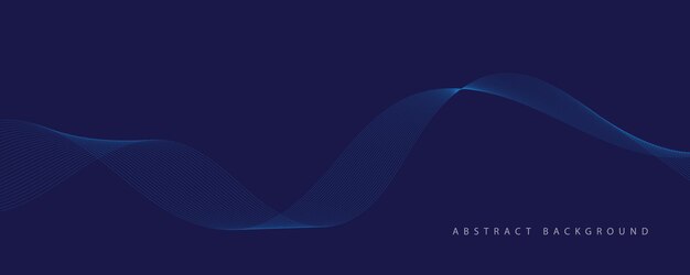 Abstract wave element for design Digital frequency track equalizer Stylized line art background