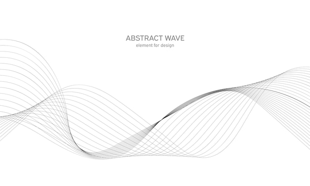 Abstract wave element for design. digital frequency track equalizer.