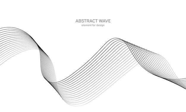 Vettore elemento onda astratta per il design. equalizzatore digitale della traccia di frequenza.