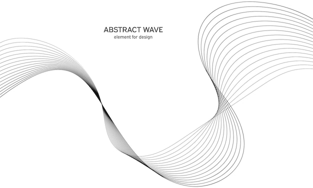 Vettore elemento d'onda astratto per il design. sfondo equalizzatore traccia digitale.