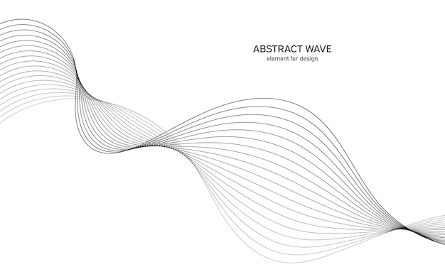 Abstract wave element for design.