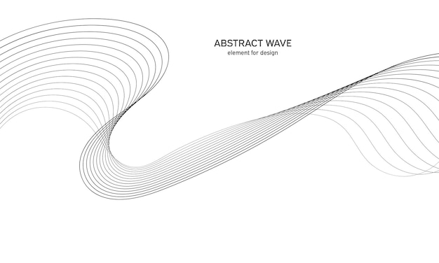 Abstract wave element for design.