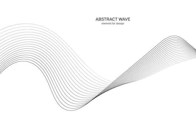 Abstract wave element for design.