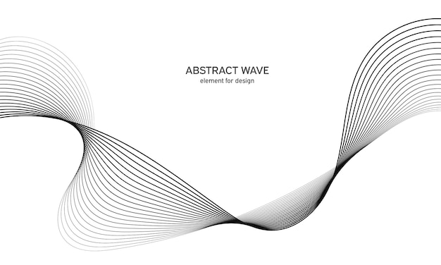 Abstract wave element for design.