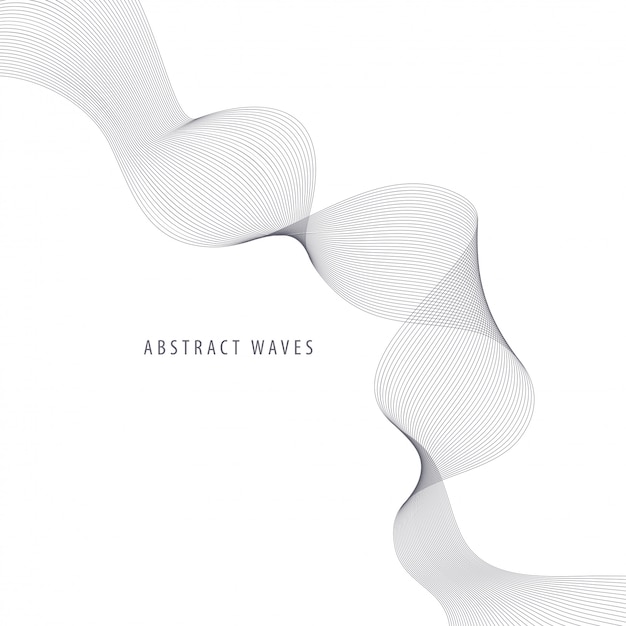 Abstract wave element for design.