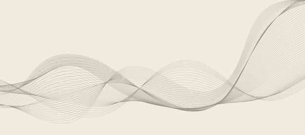 デザインのための抽象的な波要素 デジタル周波数トラックエクアライザー スタイライズされたラインアート背景