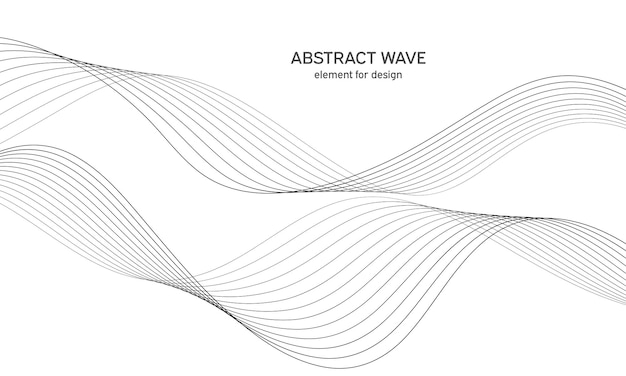 Абстрактный волновой элемент для дизайна цифровой частотный эквалайзер
