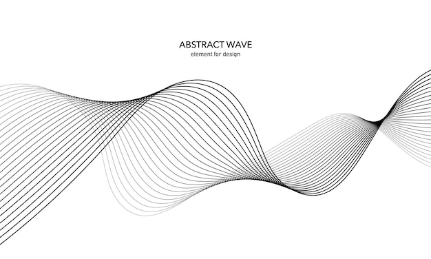 ベクトル デザインの抽象的な波要素デジタル トラック イコライザー様式化されたライン アートの背景