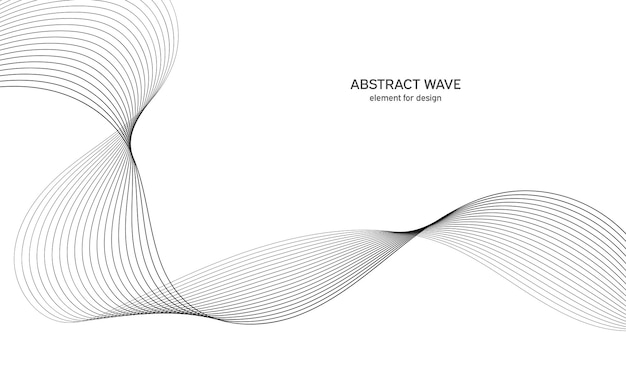 設計のための抽象的な波の要素。