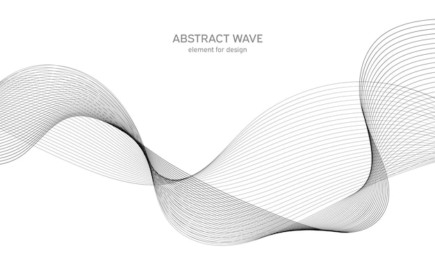 抽象的な波の要素。