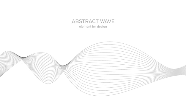白で隔離の抽象的な波
