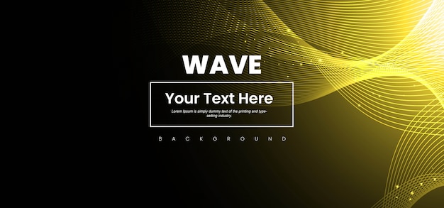 Vector abstract wave line colorful background