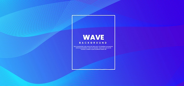 Vector abstract wave line colorful background