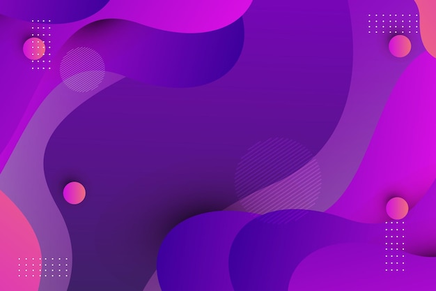 Abstract wave line colorful landing page flat background vector