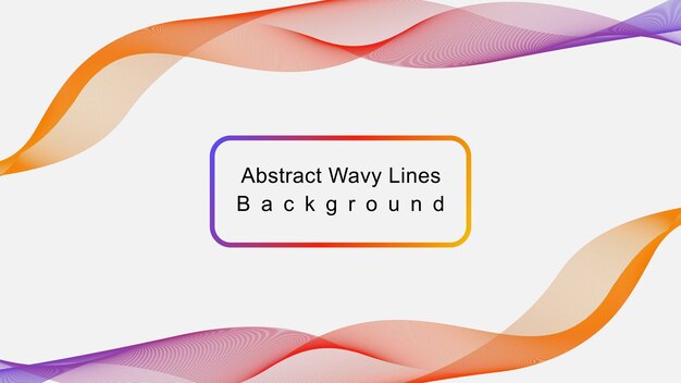 抽象的な波線の背景。パンフレット、ウェブサイト、チラシ、バナー、レポートの幾何学的なテンプレートです。