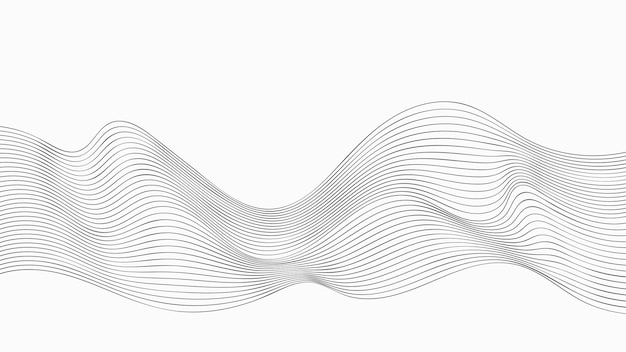 Vector abstract wave lines background